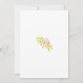 Farbenfrohe Frühlingsblumen Ostern Einladung (Rückseite)