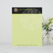 Farbenfrohe Frühlingsblumen Pop Treppe Whimsical & Briefbogen (Stehend Vorderseite)