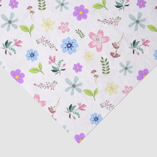 Farbenfrohe Frühlingsblumen Seidenpapier (Detail)