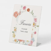 Farbenfrohe Frühlingsblumen Sockelschild (Vorderseite)