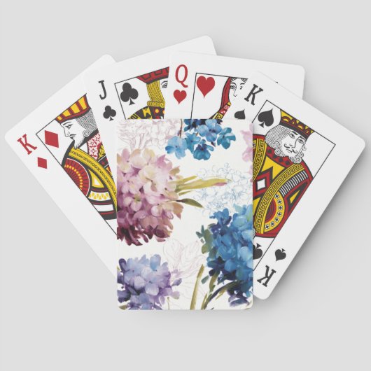 Farbenfrohe Frühlingsblumen Spielkarten (Rückseite)