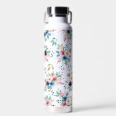 Farbenfrohe Frühlingsblumen Trinkflasche (Vorne)