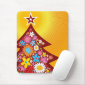 Farbenfrohe Frühlingsblumen Whimsikaler Weihnachts Mousepad (Mit Mouse)
