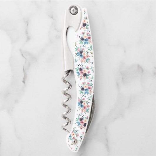 Farbenfrohe Frühlingsblumenmatte Kellnermesser (Vorderseite)