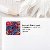 Farbenfrohe Frühlingsblumenmuster - Adresse (Insitu)