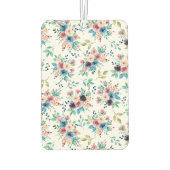 Farbenfrohe Frühlingsblumenmuster Autolufterfrischer (Rückseite)