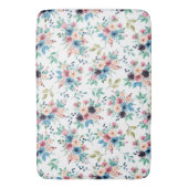 Farbenfrohe Frühlingsblumenmuster Badematte (Vorderseite Vertikal)