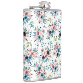 Farbenfrohe Frühlingsblumenmuster Flachmann (Rechts)