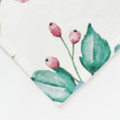 Farbenfrohe Frühlingsblumenmuster Fleecedecke (Ecke)