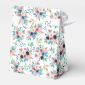 Farbenfrohe Frühlingsblumenmuster Geschenkschachtel (Rückseite)