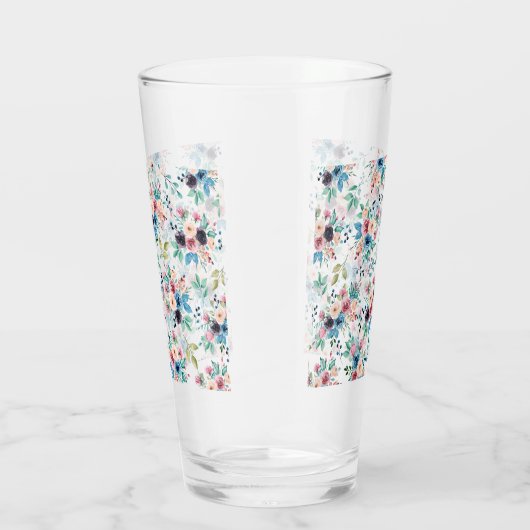 Farbenfrohe Frühlingsblumenmuster Glas (Rechts)