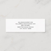 Farbenfrohe Frühlingsblumenmuster Mini Visitenkarte (Rückseite)