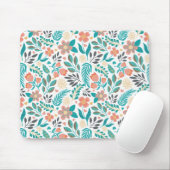 Farbenfrohe Frühlingsblumenmuster Mousepad (Mit Mouse)