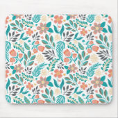 Farbenfrohe Frühlingsblumenmuster Mousepad (Vorne)