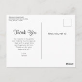 Farbenfrohe Frühlingsblumenmuster Muster Vielen Da Postkarte (Rückseite)