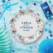 Farbenfrohe Frühlingsblumenmuster Pappteller (Party)