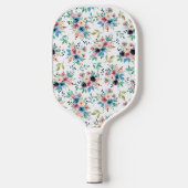 Farbenfrohe Frühlingsblumenmuster Pickleball Schläger (Vorderseite)