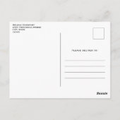 Farbenfrohe Frühlingsblumenmuster Postkarte (Rückseite)