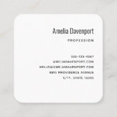 Farbenfrohe Frühlingsblumenmuster Quadratische Visitenkarte (Rückseite)