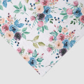 Farbenfrohe Frühlingsblumenmuster Seidenpapier (Detail)