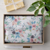 Farbenfrohe Frühlingsblumenmuster Seidenpapier (Geschenk)