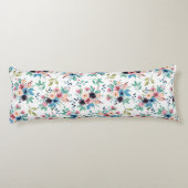 Farbenfrohe Frühlingsblumenmuster Seitenschläferkissen (Rückseite)