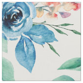 Farbenfrohe Frühlingsblumenmuster Stoff (Nahaufnahme)