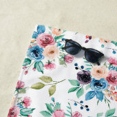 Farbenfrohe Frühlingsblumenmuster Strandtuch (Beispiel)