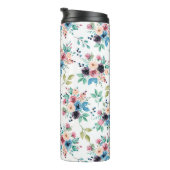 Farbenfrohe Frühlingsblumenmuster Thermosbecher (Nach rechts gedreht)