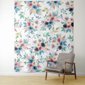 Farbenfrohe Frühlingsblumenmuster Wandteppich (Beispiel)