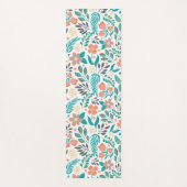 Farbenfrohe Frühlingsblumenmuster Yogamatte (Vorderseite)