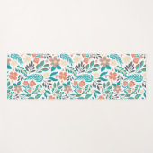 Farbenfrohe Frühlingsblumenmuster Yogamatte (Vorderseite (Horizontal))