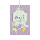 Farbenfrohe Frühlingsblütenbibel Autolufterfrischer (Vorderseite)