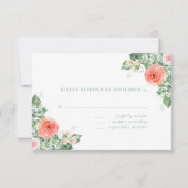 Farbenfrohe Frühlingsblütenhochzeit RSVP (Vorderseite)