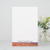 Farbenfrohe Frühlingsbotschaften! Schreibwaren Cus Briefpapier (Stehend Vorderseite)