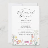 Farbenfrohe Frühlingsfeier Probe Abendessen Einladung (Vorderseite)