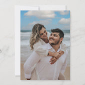 Farbenfrohe Frühlingsfest Wildblume Lässiges Foto  Einladung (Rückseite)