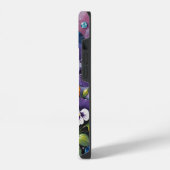Farbenfrohe Frühlingsgeräte und Stiefmütterchen iPhone Hülle (Linke Seite)