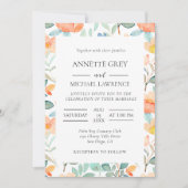 Farbenfrohe Frühlingsheirat Einladung (Vorderseite)