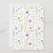 Farbenfrohe Frühlingsheirat Einladung (Rückseite)