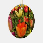 Farbenfrohe Frühlingshuppen Keramik Ornament (Rechts)