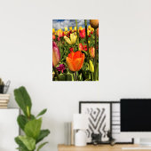 Farbenfrohe Frühlingshuppen Poster (Heimbüro)