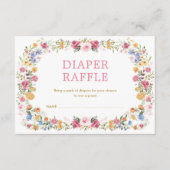 Farbenfrohe Frühlingsmaschine Wildblume Garten Win Begleitkarte (Vorderseite)