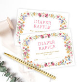 Farbenfrohe Frühlingsmaschine Wildblume Garten Win Begleitkarte