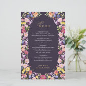 Farbenfrohe Frühlingsmenüs der Wildblume (Stehend Vorderseite)