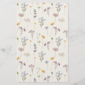 Farbenfrohe Frühlingsmenüs der Wildblume (Rückseite)