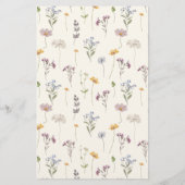 Farbenfrohe Frühlingsmenüs der Wildblume (Rückseite)