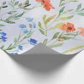 Farbenfrohe Frühlingsmesse Wildblume Wiese Geschenkpapier (Ecke)