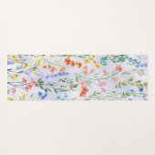 Farbenfrohe Frühlingsmesse Wildblume Wiese Yogamatte (Rückseite (Horizontal))