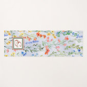 Farbenfrohe Frühlingsmesse Wildblume Wiese Yogamatte (Vorderseite (Horizontal))